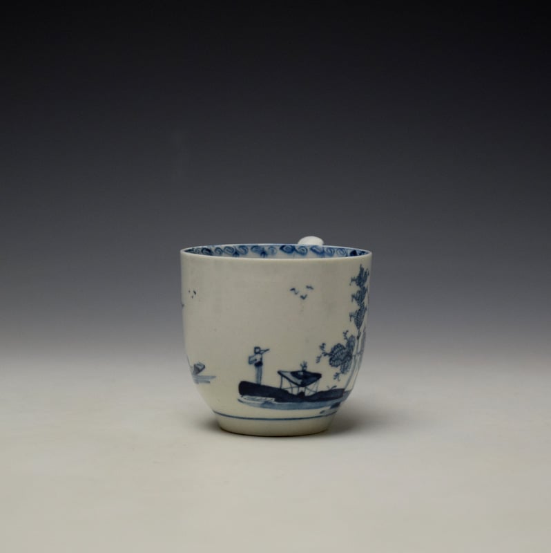 Lowestoft Elizabeth Johnson Pattern Coffee Cup c1765-68 (2)