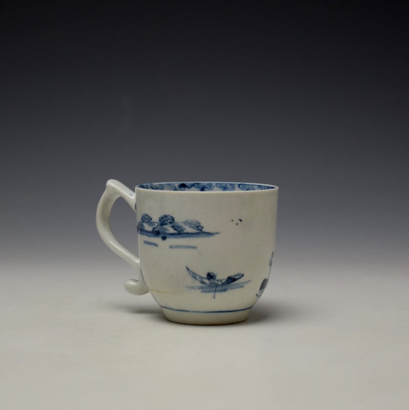Lowestoft Elizabeth Johnson Pattern Coffee Cup c1765-68 (3)