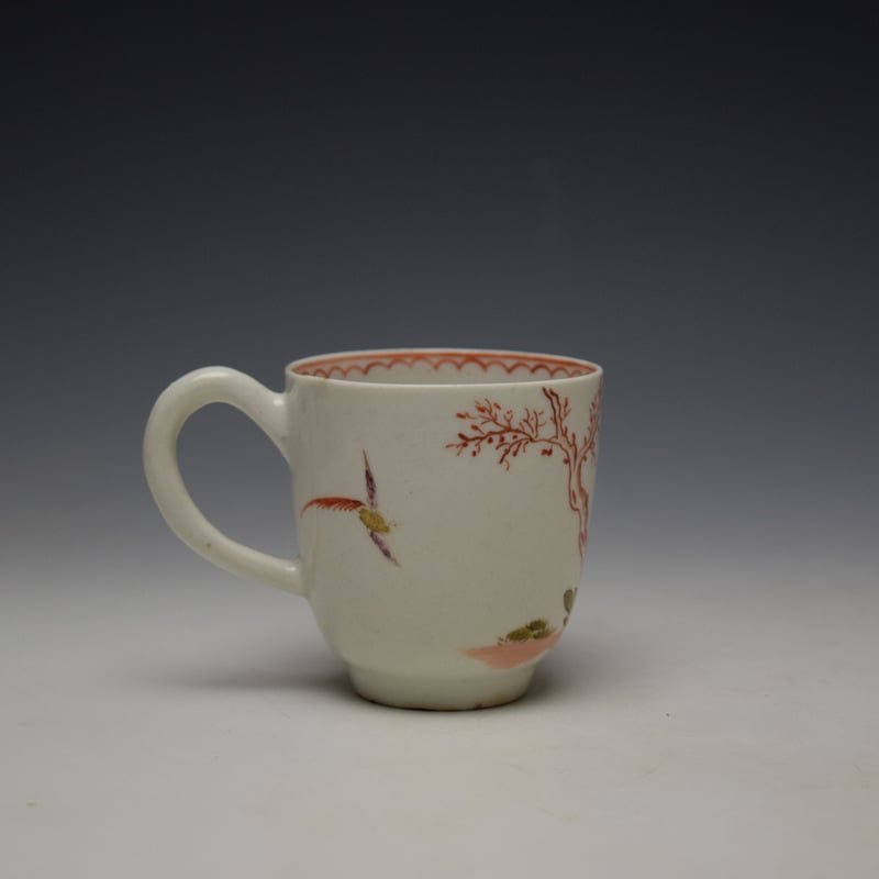 Lowestoft Mandarin Mother and Child With Precious Objects Pattern Coffee Cup c1780-85 (3)