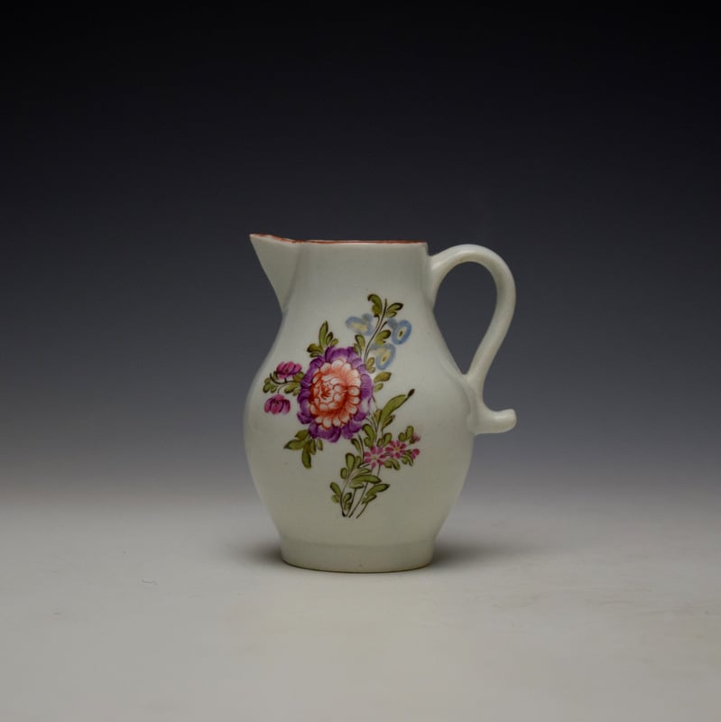 Tulip Painter Floral Pattern Sparrow Beak Jug c1780-85 (B)