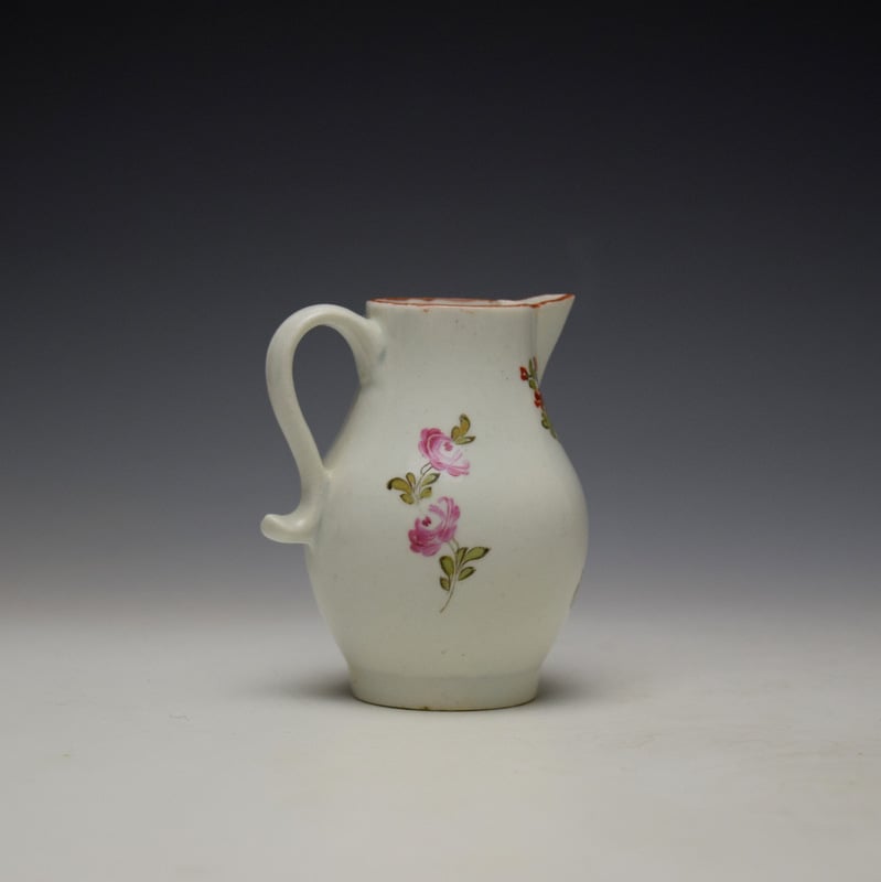 Lowestoft Tulip Painter Sparrow Beak Jug C1780-85 (3)