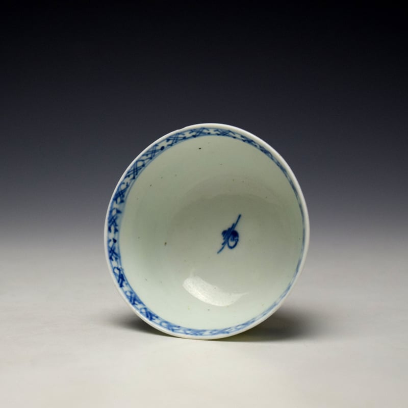 Vauxhall Chinaman and Fence Pattern Teabowl c1755-60 (5)