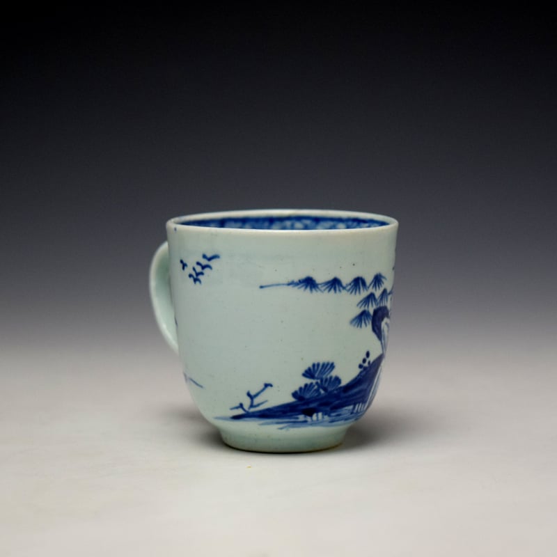 Vauxhall Crossed Rock and Pagoda Pattern Coffee Cup c1758-60 (3)