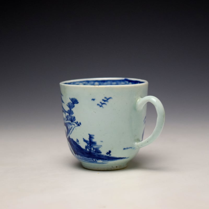 Vauxhall Crossed Rock and Pagoda Pattern Coffee Cup c1758-60 (5)