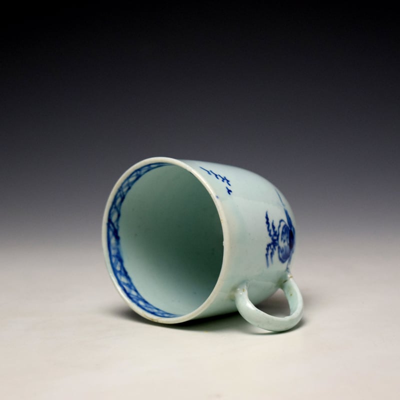 Vauxhall Crossed Rock and Pagoda Pattern Coffee Cup c1758-60 (6)