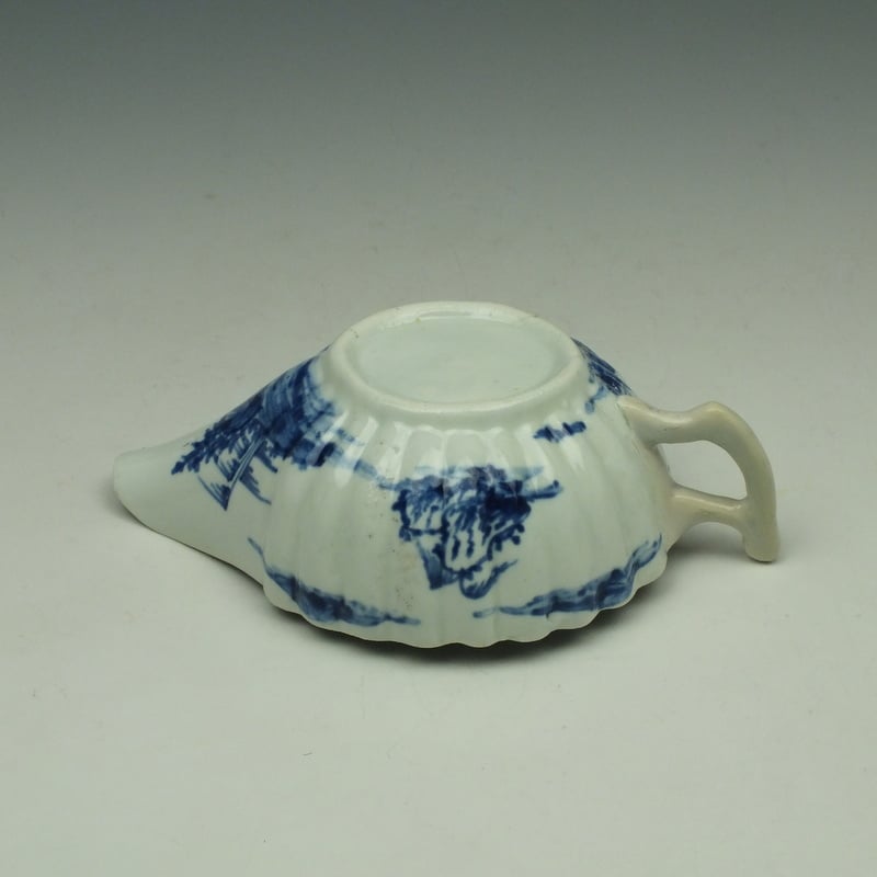 Vauxhall Two Men on a Rocky Island Pattern Butterboat c1757-62 (11)