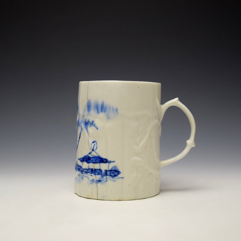 Very Rare West Pans Landscape Pattern Mug c1760-77