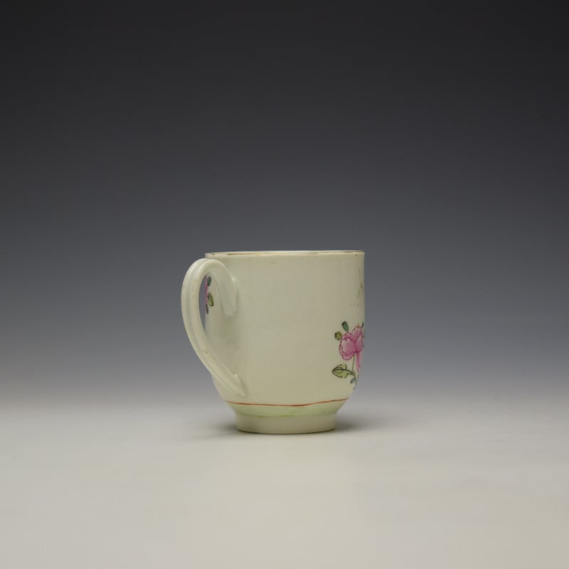 Worcester Bird Perched on Rock Pattern Coffee Cup c1768-75 (4)