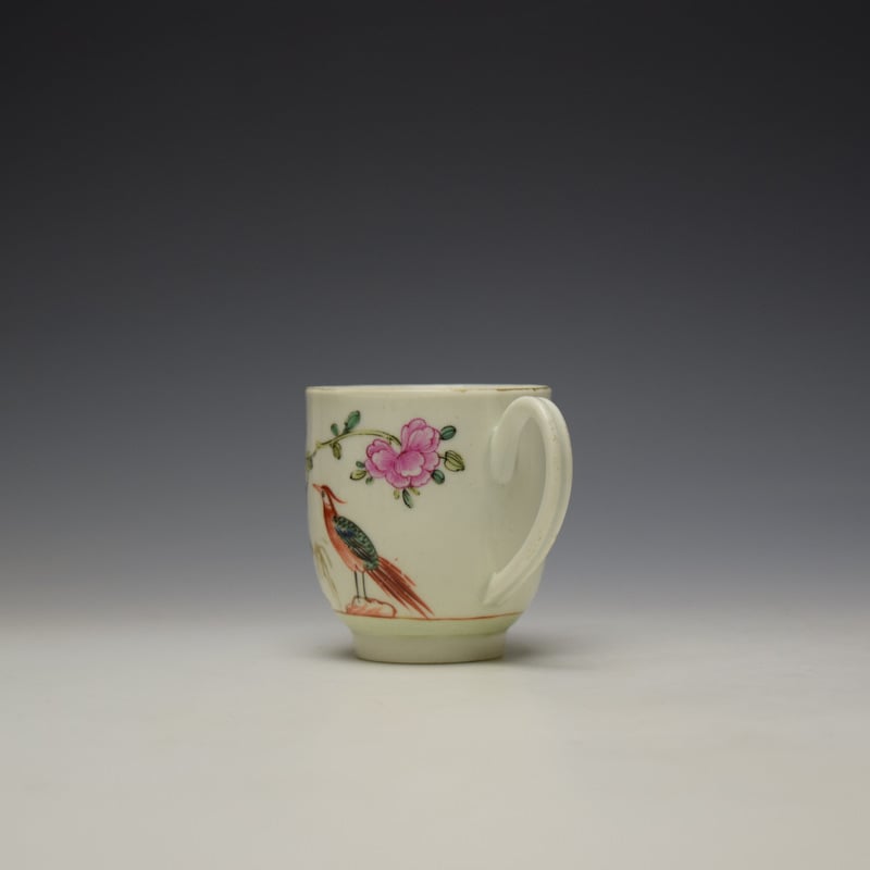 Worcester Bird Perched on Rock Pattern Coffee Cup c1768-75 (5)