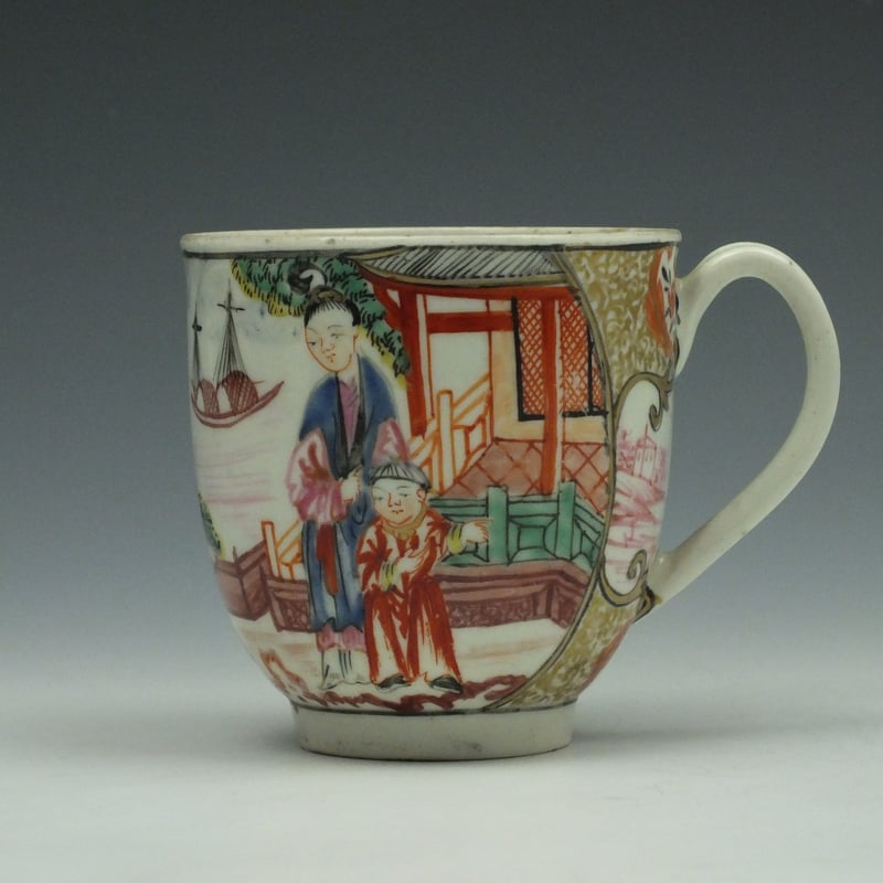 James Giles Decorated Mandarin Pattern Coffee Cup, c1780