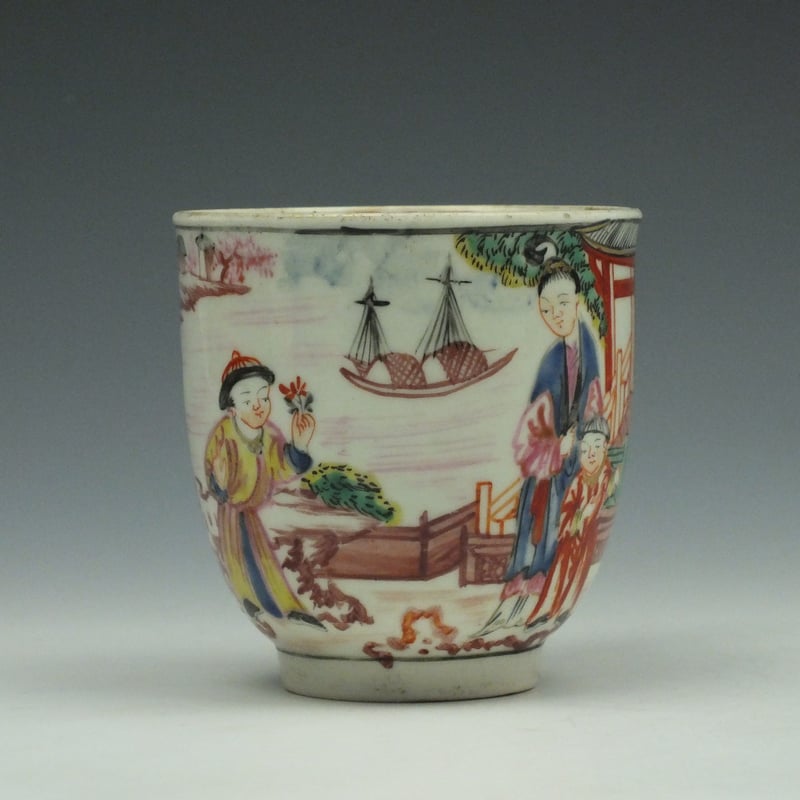 Worcester James Giles Decorated Mandarin Pattern Coffee Cup, c1780 (2)