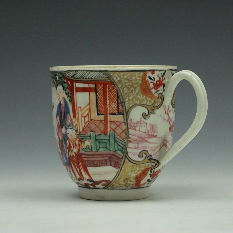 Worcester James Giles Decorated Mandarin Pattern Coffee Cup, c1780 (5)