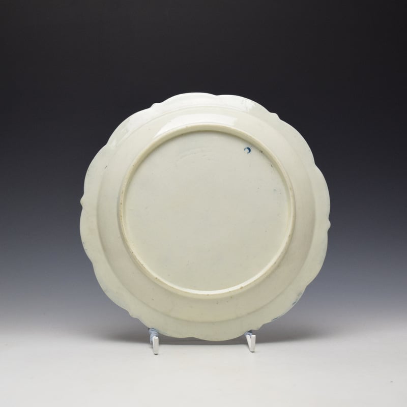 Worcester Pinecone Pattern Dessert Plate c1770-80 (2)