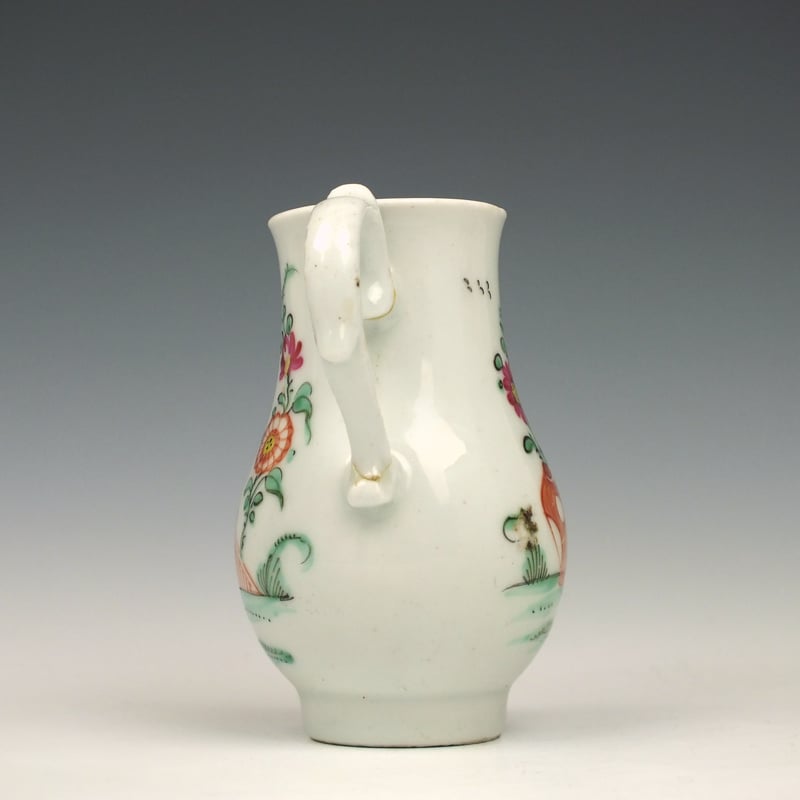 Badderley Littler Mandarin Pattern Sparrow Beak Jug c1780 (4)
