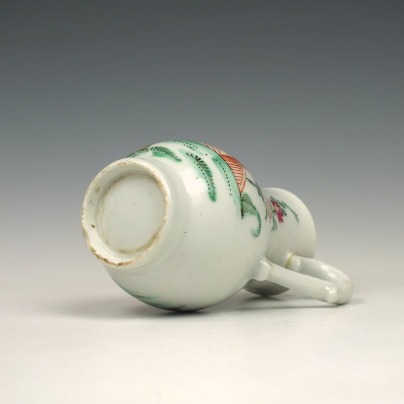 Badderley Littler Mandarin Pattern Sparrow Beak Jug c1780 (6)