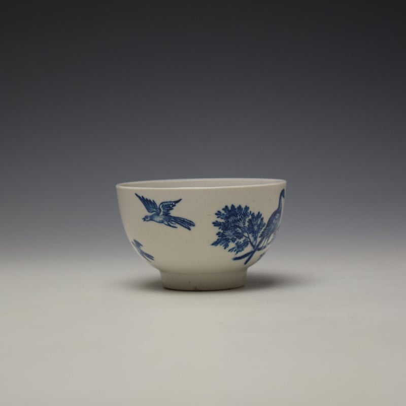 Caughley Birds in Branches Pattern Teabowl c1778-92 (2)
