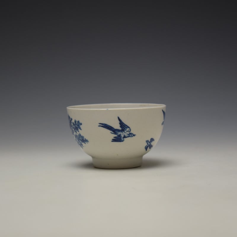 Caughley Birds in Branches Pattern Teabowl c1778-92 (3)