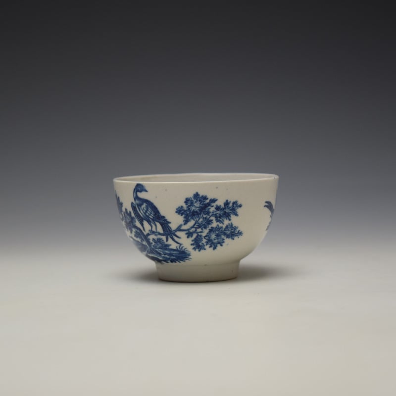 Caughley Birds in Branches Pattern Teabowl c1778-92 (4)