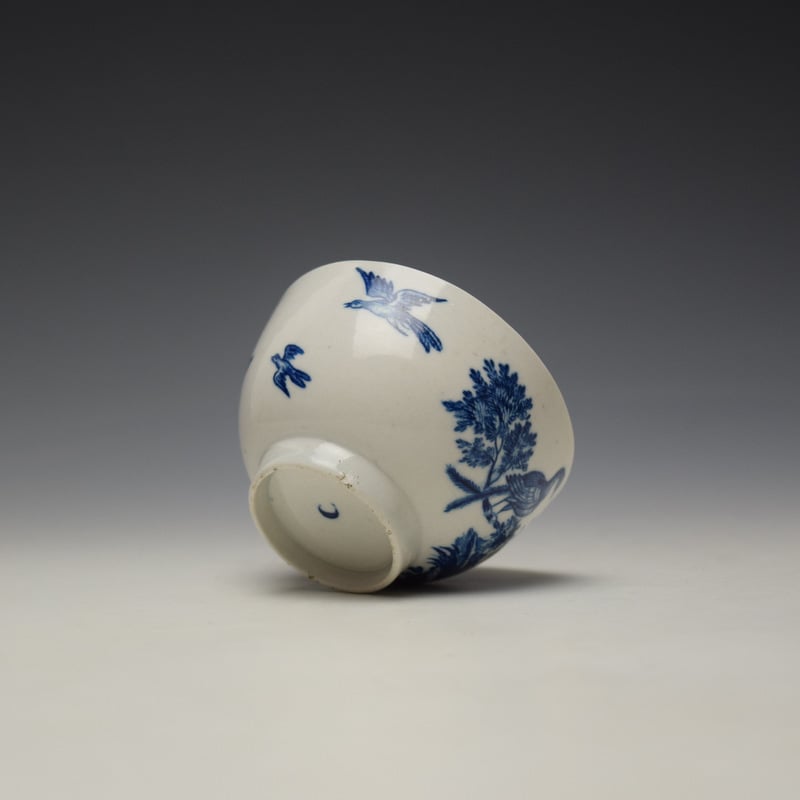 Caughley Birds in Branches Pattern Teabowl c1778-92 (6)