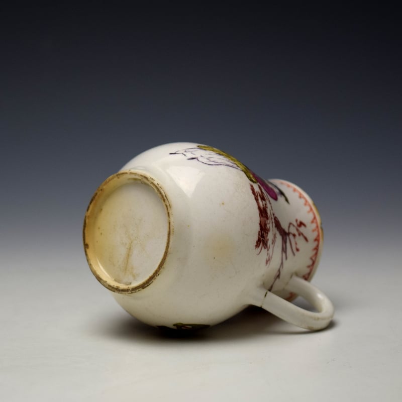 Bow Porcelain Mandarin Pattern Sparrow Beak Jug c1765 (7)