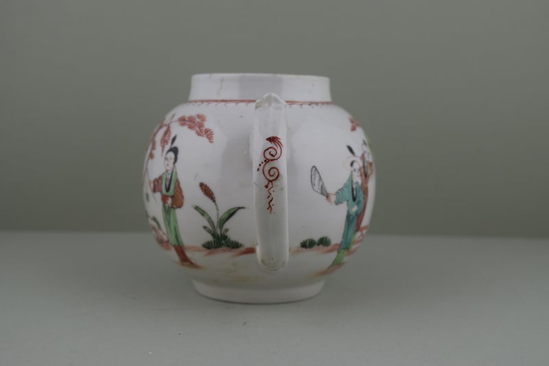 Bristol Mandarin Pattern teapot, C1774-81. g