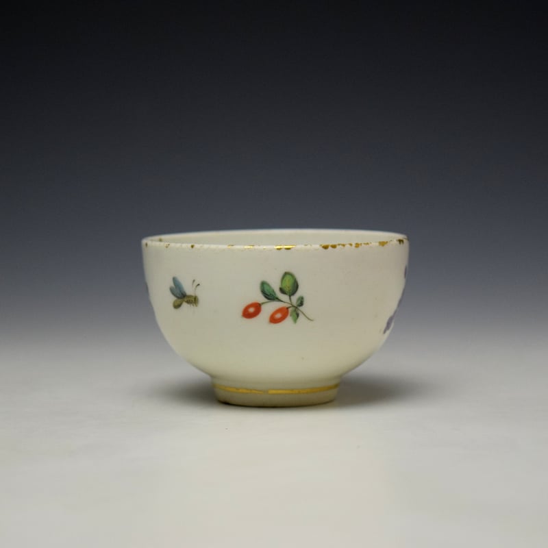 Derby Fruit Pattern Teabowl c1780 (4)