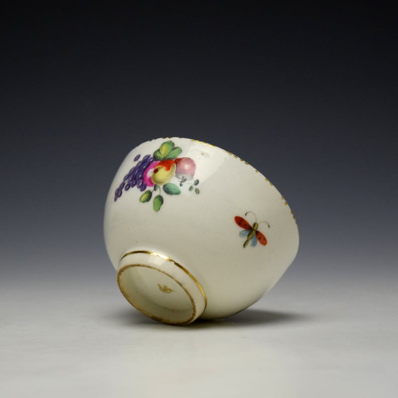 Derby Fruit Pattern Teabowl c1780 (7)