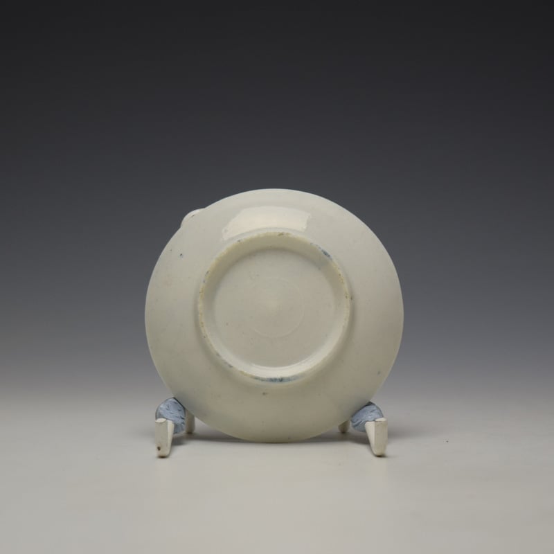 Lowestoft Garden Pattern Toy Teabowl and Saucer c1765 (10)