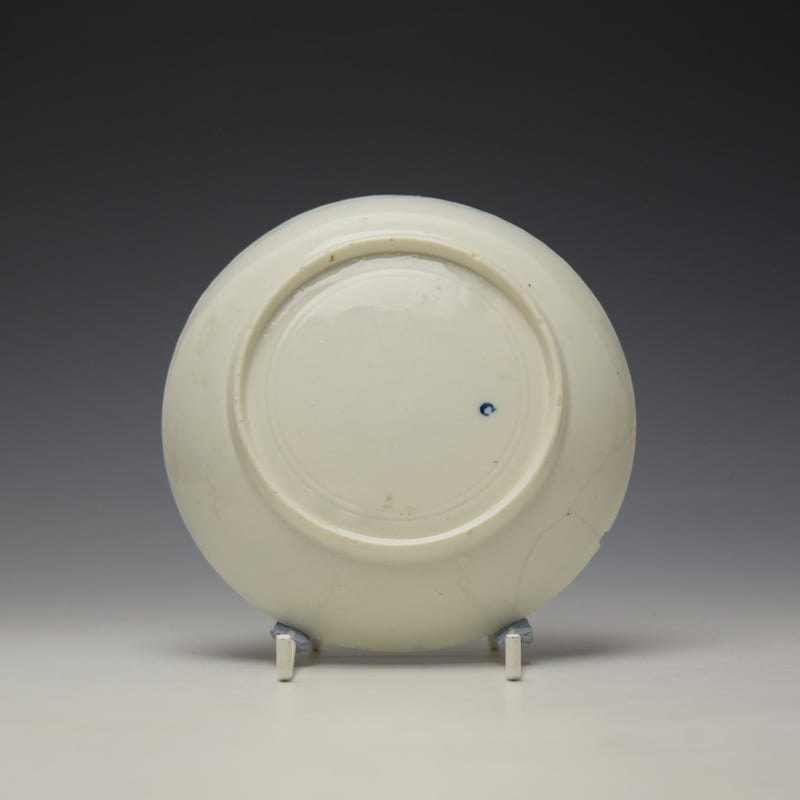 Caughley Chrysanthemum Pattern Saucer c1776-83 (2)