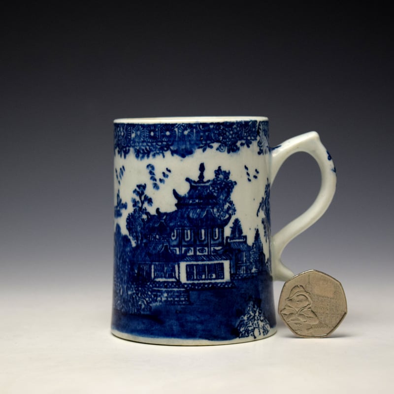 Dark Landscape Pattern Small Mug c1790-1800