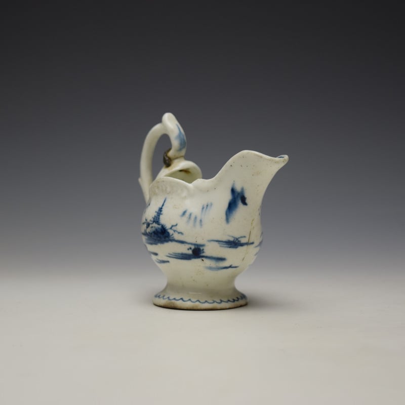 Derby Chinese Landscape Pattern Dolphin Ewer c1770-75 (3)