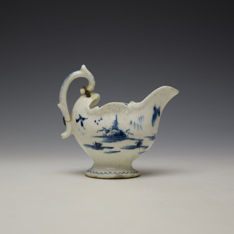 Derby Chinese Landscape Pattern Dolphin Ewer c1770-75 (4)