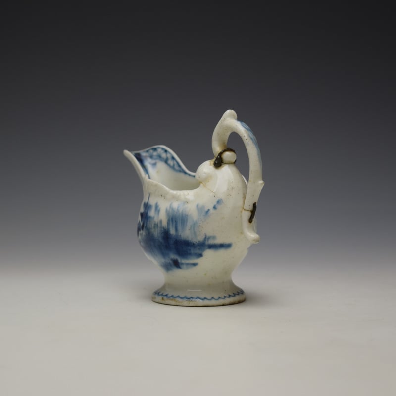 Derby Chinese Landscape Pattern Dolphin Ewer c1770-75 (6)
