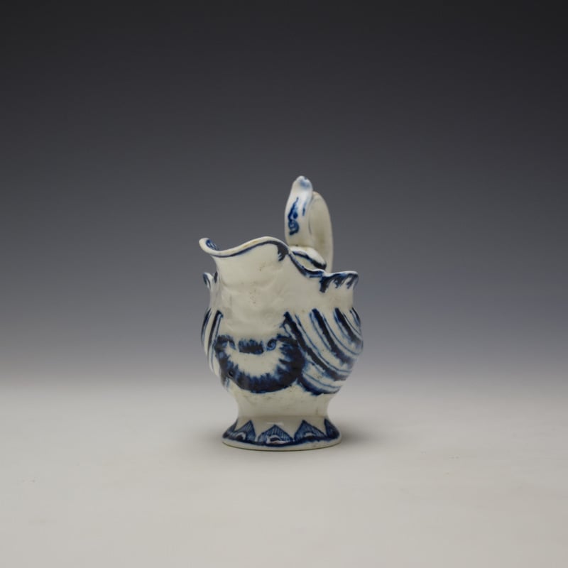Derby Porcelain Moulded Dolphin Ewer c1770 (2)