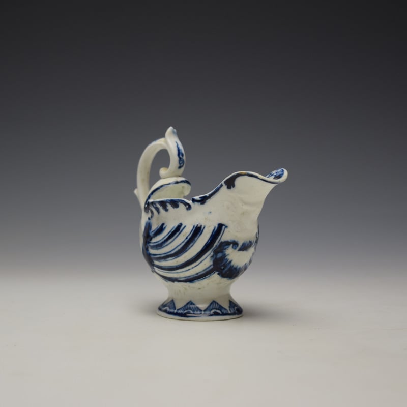 Derby Porcelain Moulded Dolphin Ewer c1770 (3)