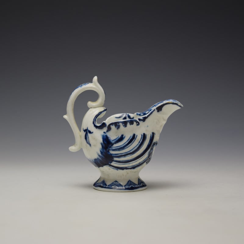 Derby Porcelain Moulded Dolphin Ewer c1770 (4)