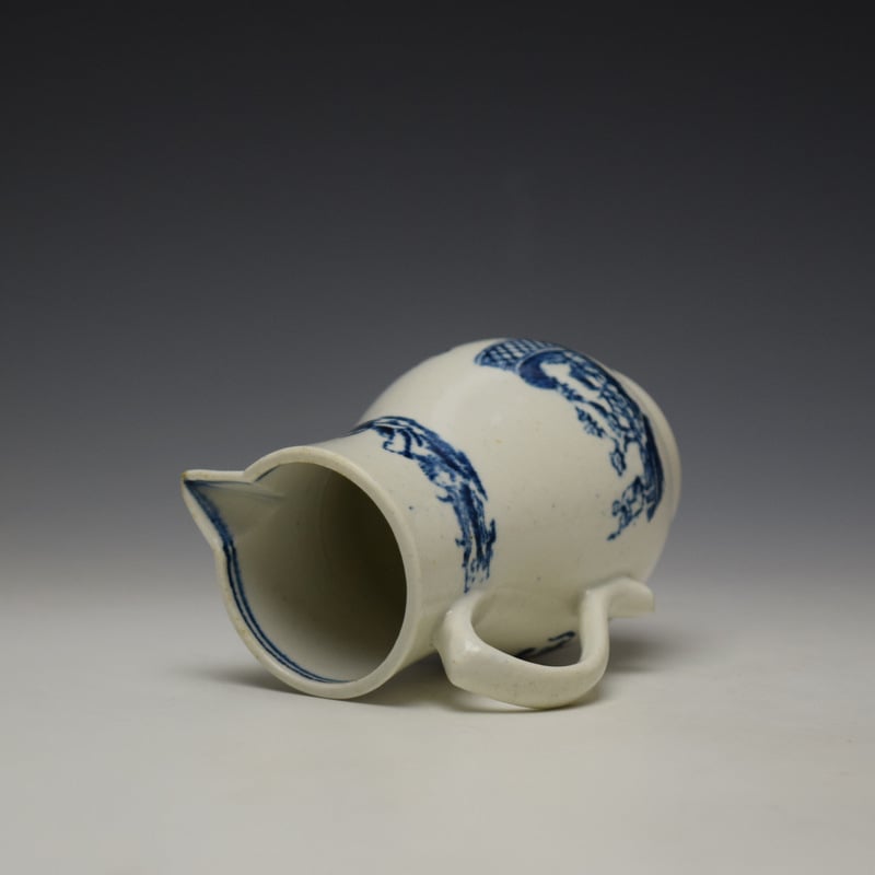 Lowestoft Dromedaries on a Raft Pattern Sparrow Beak Cream Jug c1772 (7)