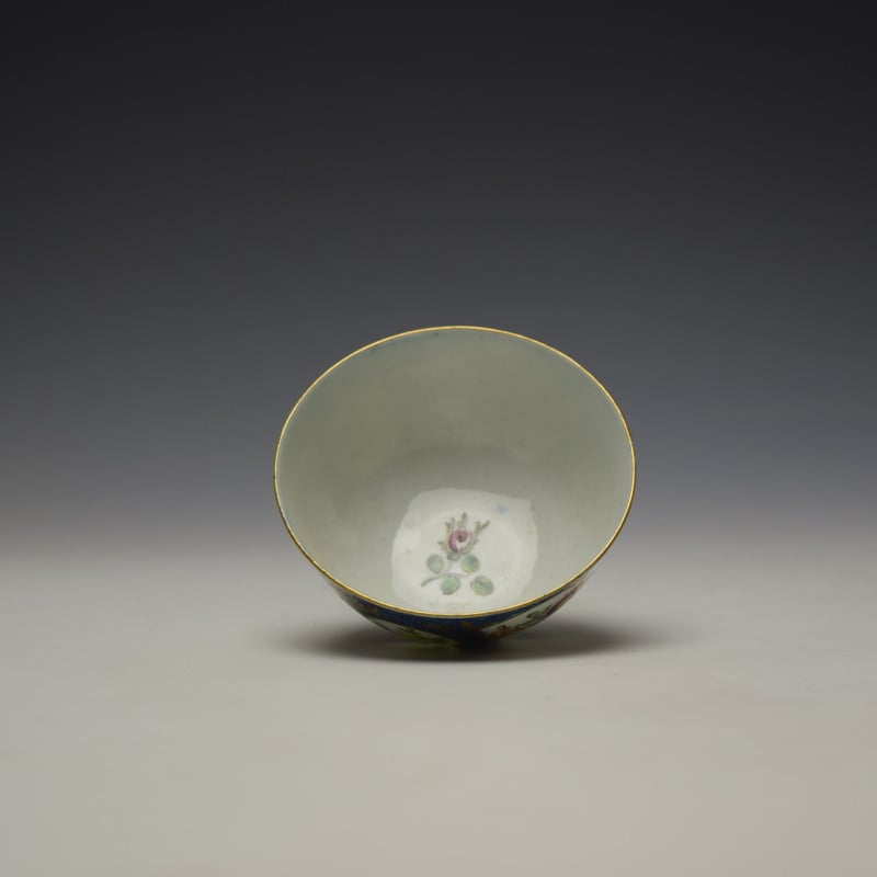 Worcester Fan Panel Floral Pattern Teabowl c1765-68 (7)