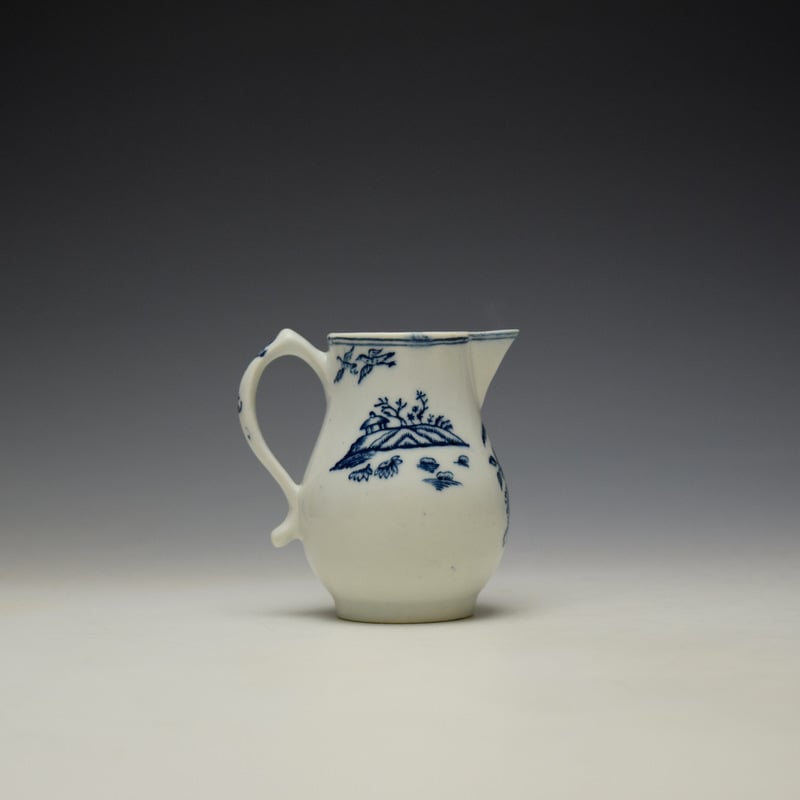 Lowestoft Fence Pattern Sparrow Beak Jug c1772 (3)