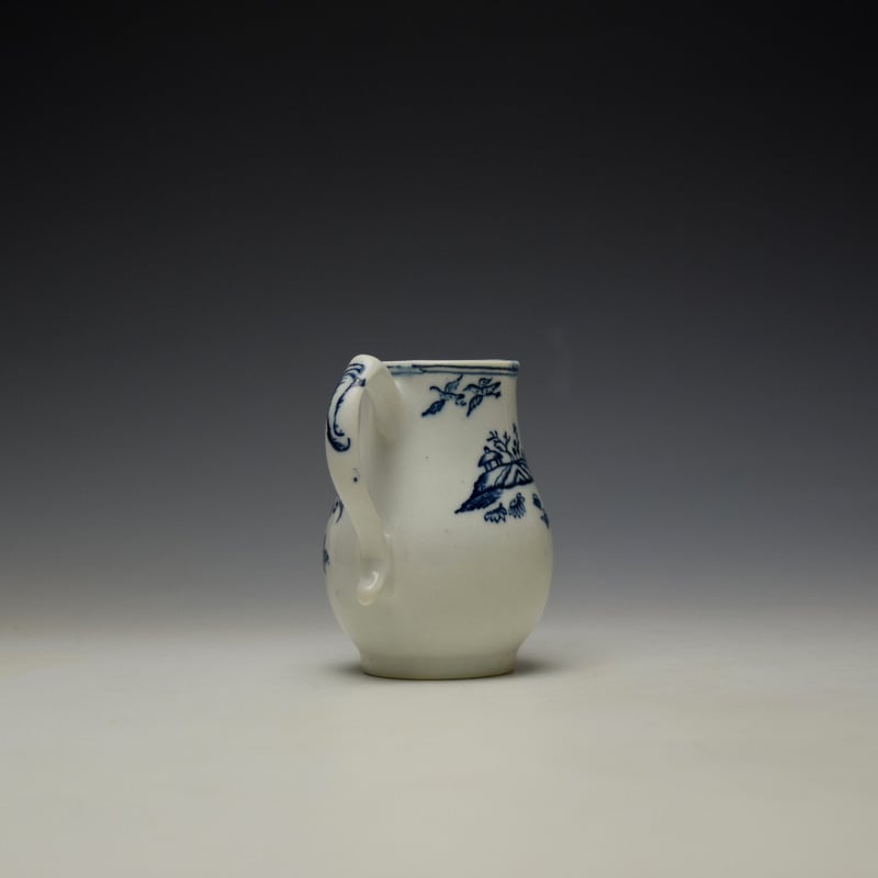 Lowestoft Fence Pattern Sparrow Beak Jug c1772 (4)