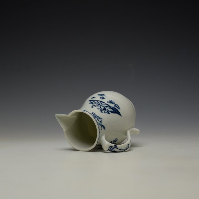 Lowestoft Fence Pattern Sparrow Beak Jug c1772 (6)