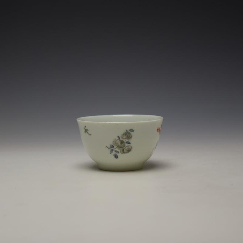 Worcester Floral Pattern Teabowl c1756-58 (2)