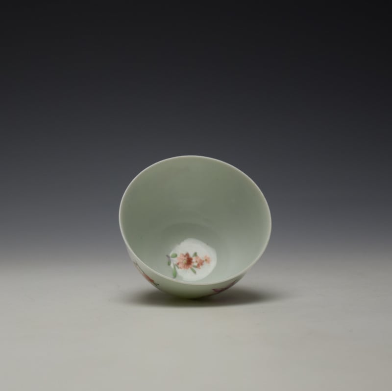 Worcester Floral Pattern Teabowl c1756-58 (6)