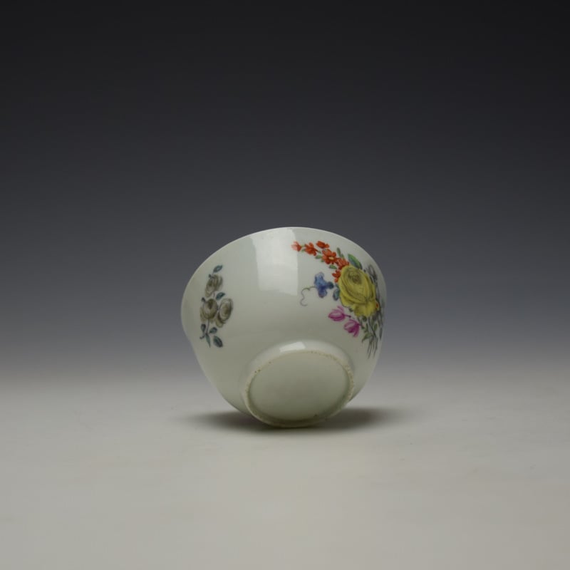 Worcester Floral Pattern Teabowl c1756-58 (7)