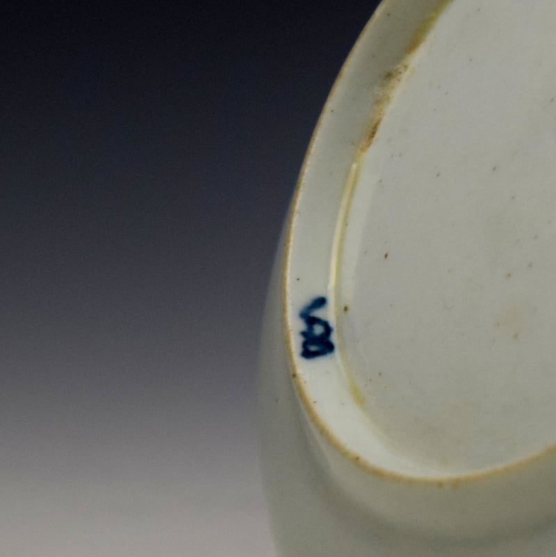 Lowestoft House Willow Fence Pattern Teabowl and Saucer c1762-65 (10)