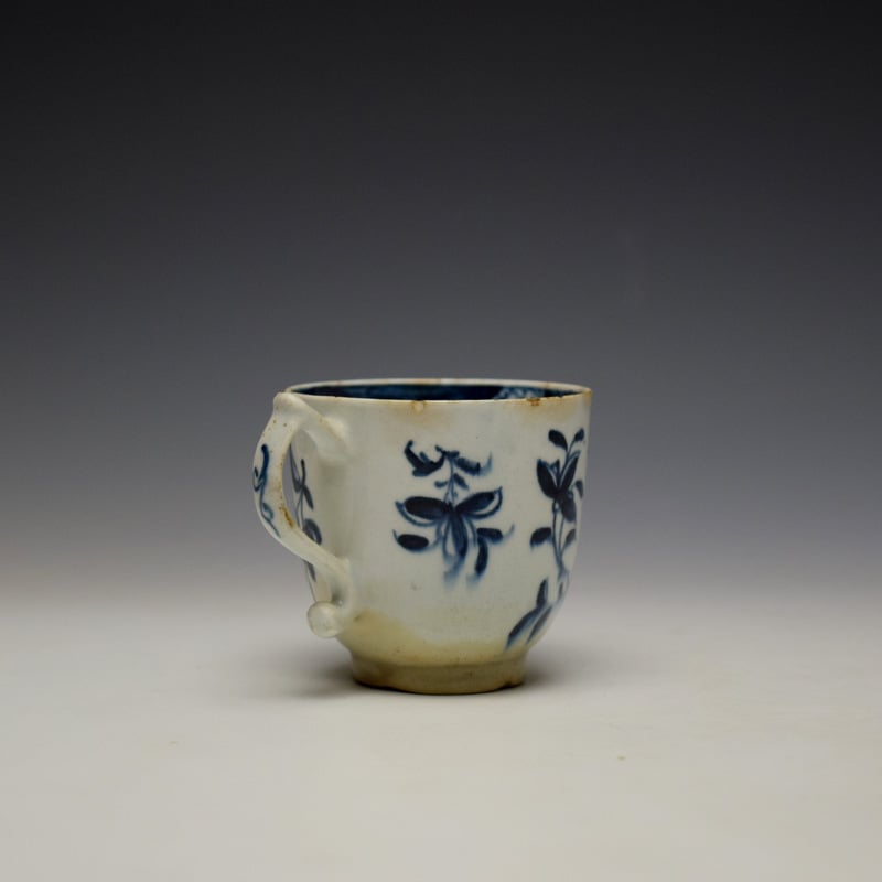 Lowestoft Mansfield Pattern Coffee Cup c1765-68 (4)