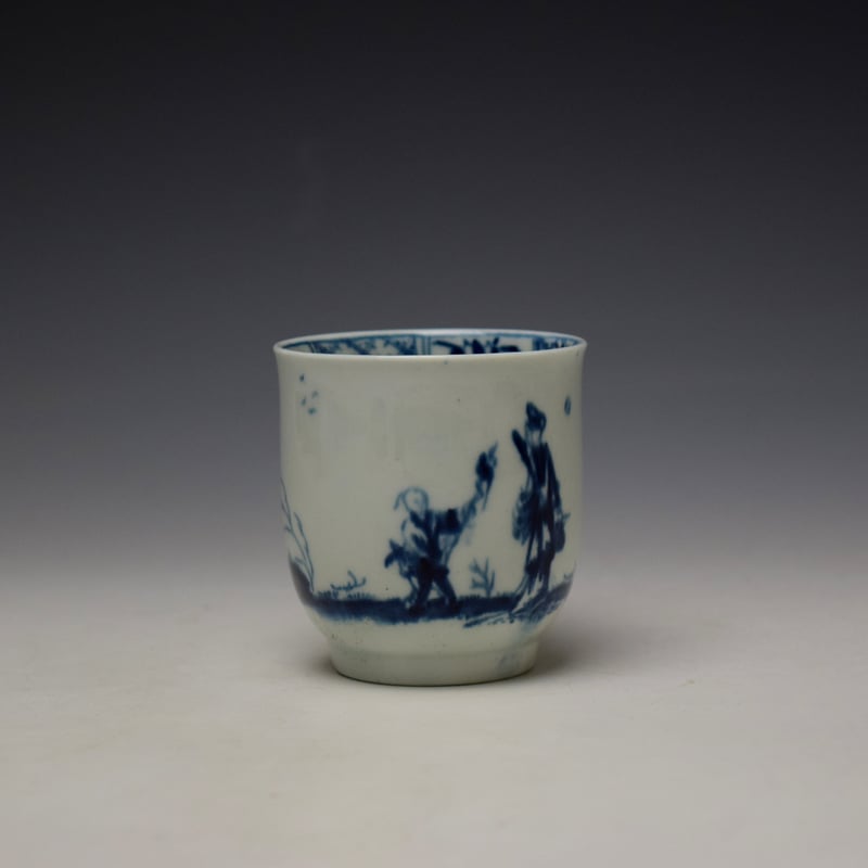 Worcester The Walk in a Garden Pattern Coffee Cup c1755-60 (3)