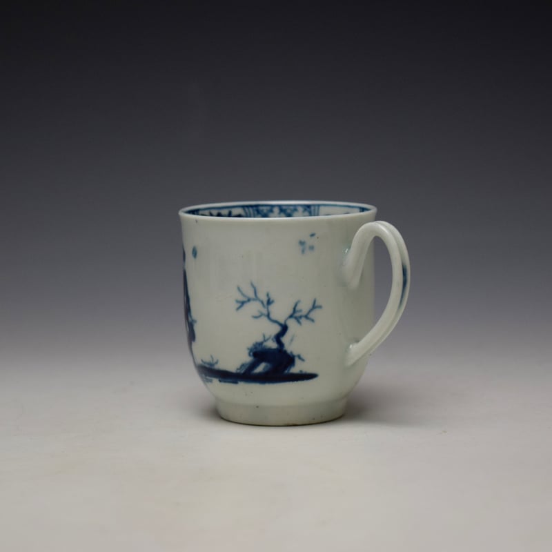 Worcester The Walk in a Garden Pattern Coffee Cup c1755-60 (6)
