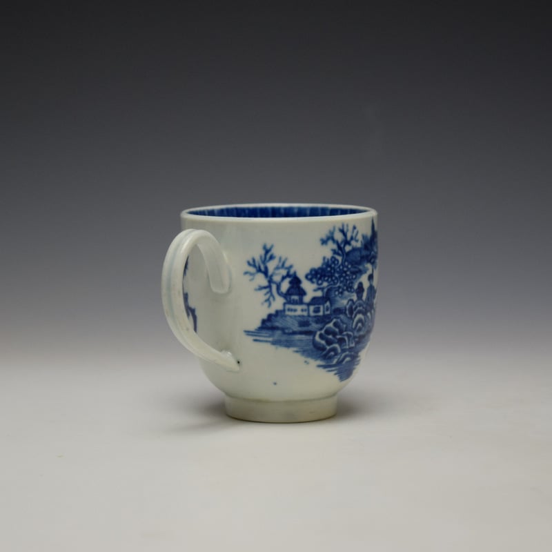 Worcester Fisherman Pattern Coffee Cup c1775-85 (4)