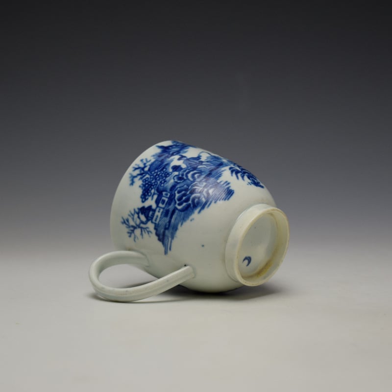 Worcester Fisherman Pattern Coffee Cup c1775-85 (7)